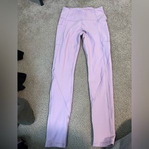 Amazon healthyoga leggings; very pretty color of light purple; small